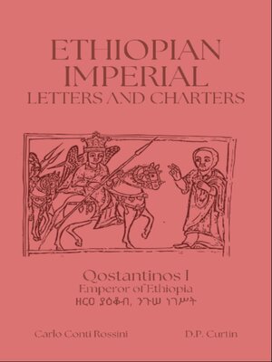 cover image of Ethiopian Imperial Letters and Charters